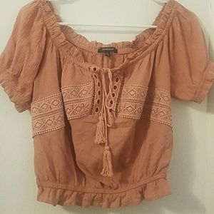 Pink Crop Blouse
